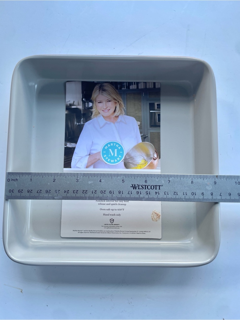 Martha Stewart Nonstick Steel 9" Square Cake Pan - Picture 5 of 5